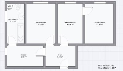 Gemütliche 3-Raum-Wohnung - Erstbezug nach Sanierung