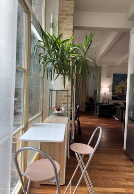 2-Zi-Loft-Wohnung mit Garten