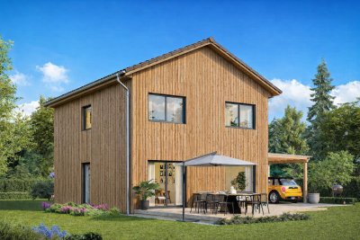 NEUBAU: modernes Einfamilienhaus aus Holz in ruhiger Lage von Reichling