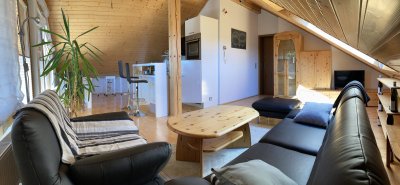 Gepflegte 2,5-Zimmer-Dachgeschosswohnung mit Balkon und EBK in Nendingen