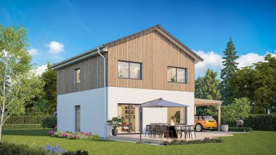 NEUBAU - modernes Einfamilienhaus aus Holz KfW40 förderfähig in ruhiger Lage von Reichling