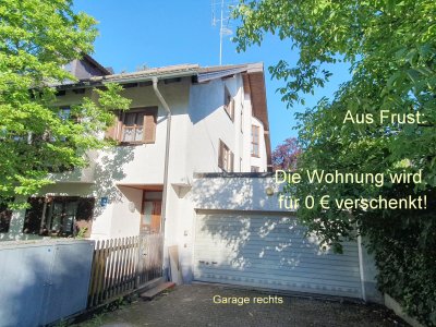 Sonnige, exkl. 2-Zi-DG-Wohnung+12 m² Büro+Hobbyr. in München Alt-Solln wird aus Frust für 0€ verschenkt!