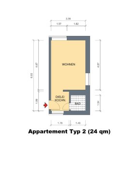 Ruhige, helle Appartements / 4 km bis Mensa II / 7 km zum Schloss / 3 km bis BAB