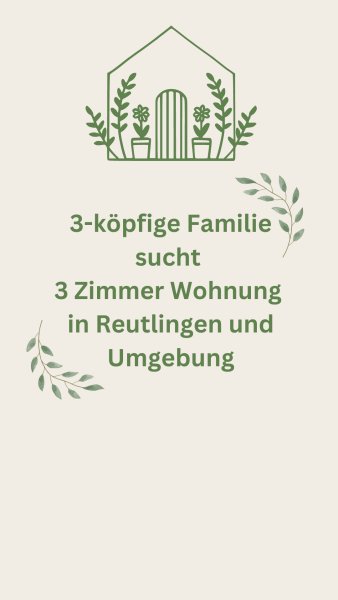 Mietgesuch Reutlingen