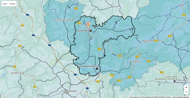 Mietspiegel Altena 2025