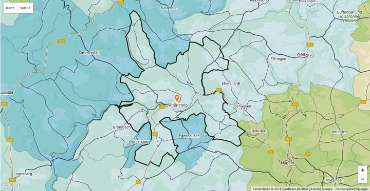 Mietspiegel Altensteig 2025