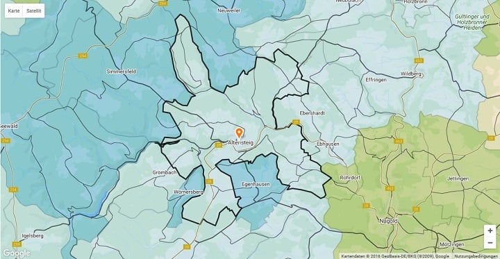 Mietspiegel Altensteig 2024