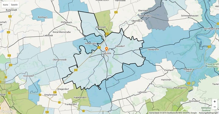 Mietspiegel Apolda 2025