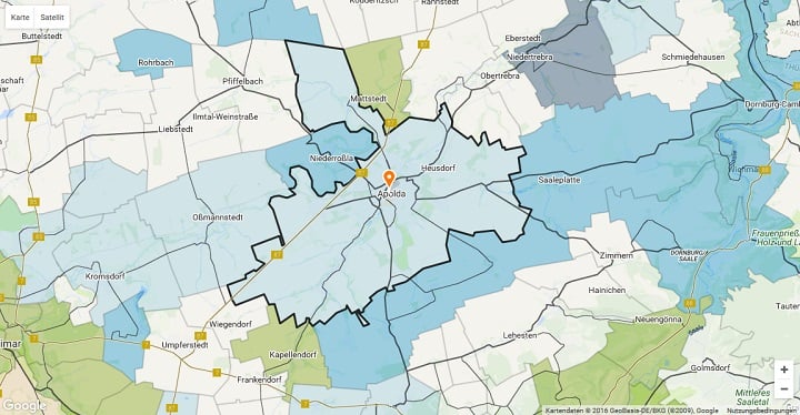 Mietspiegel Apolda 2024