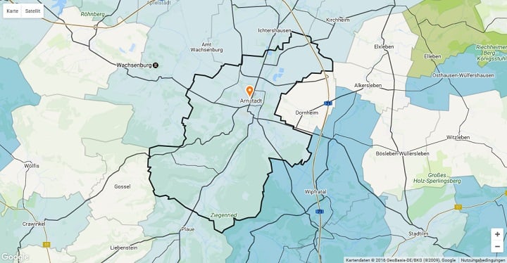 Mietspiegel Arnstadt 2025