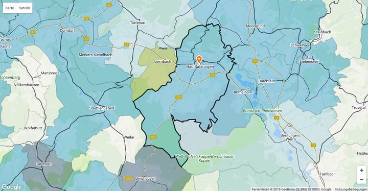 Mietspiegel Bad Salzungen 2024