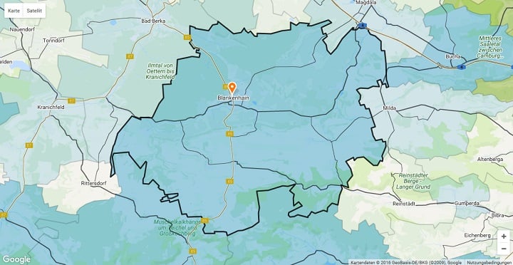 Mietspiegel Blankenhain 2024