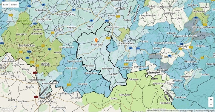 Mietspiegel Blieskastel 2025