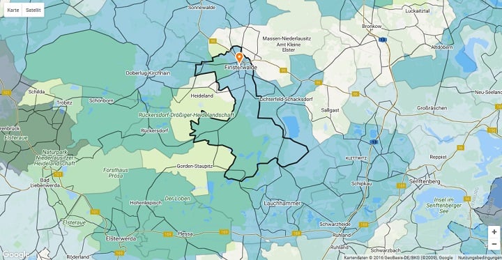 Mietspiegel Finsterwalde 2024