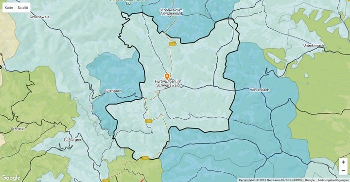 Mietspiegel Furtwangen im Schwarzwald 2024