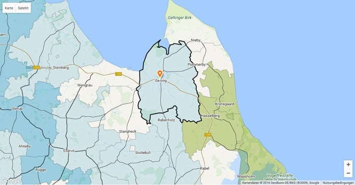 Mietspiegel Gelting 2025