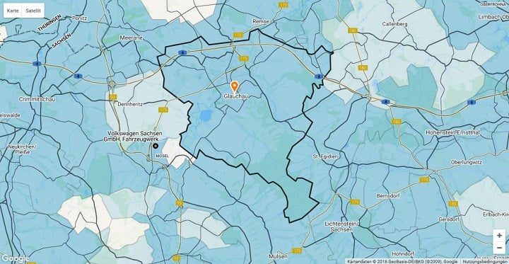 Mietspiegel Glauchau 2025