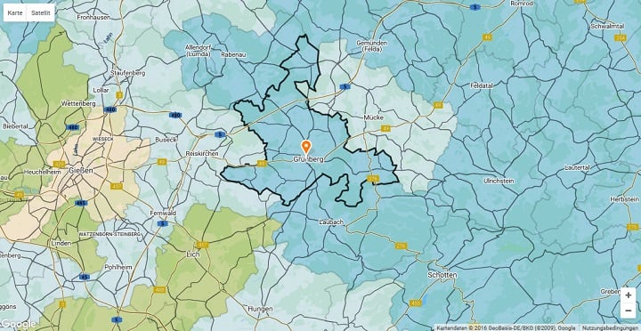 Mietspiegel Grünberg 2024