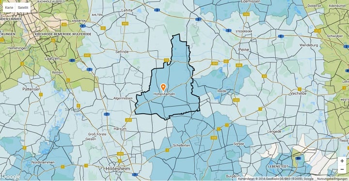Mietspiegel Hohenhameln 2025