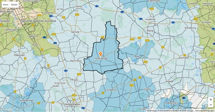 Mietspiegel Hohenhameln 2024