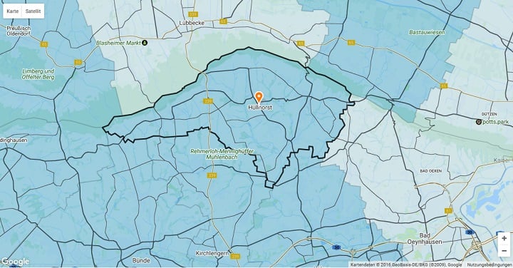 Mietspiegel Hüllhorst 2024
