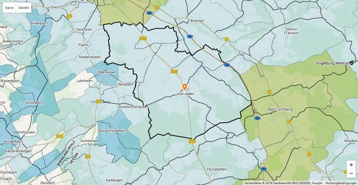 Mietspiegel Hünfelden 2024