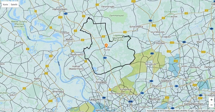 Mietspiegel Hünxe 2025