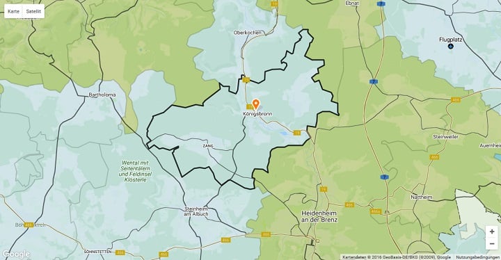 Mietspiegel Königsbronn 2024