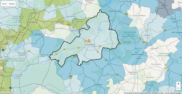 Mietspiegel Müncheberg 2024