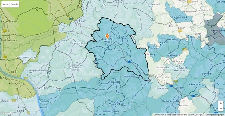 Mietspiegel Neustadt (Wied) 2024