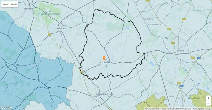 Mietspiegel Nordwalde 2025