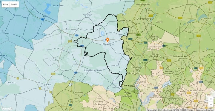 Mietspiegel Oberkrämer 2025