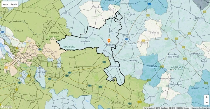 Mietspiegel Ottersberg 2025