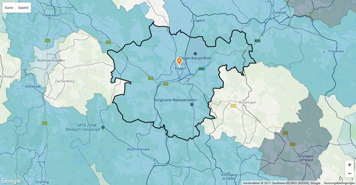 Mietspiegel Regen 2024