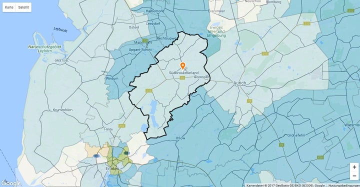 Mietspiegel Südbrookmerland 2024