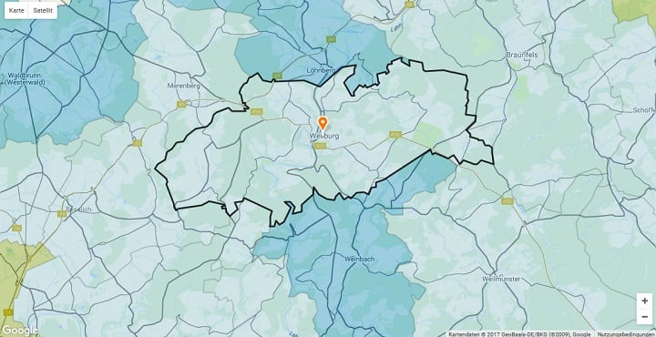Mietspiegel Weilburg 2025