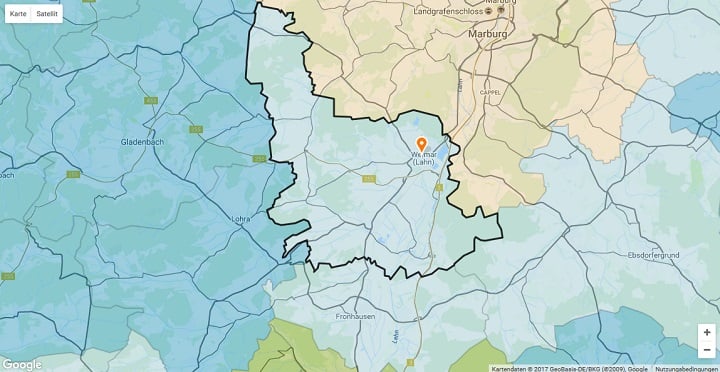 Mietspiegel Weimar (Lahn) 2023