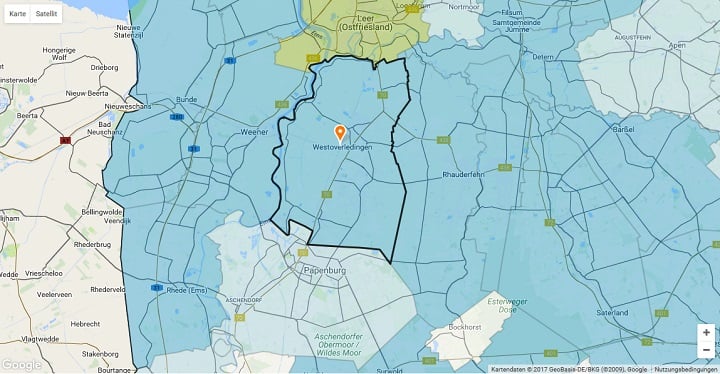 Mietspiegel Westoverledingen 2024