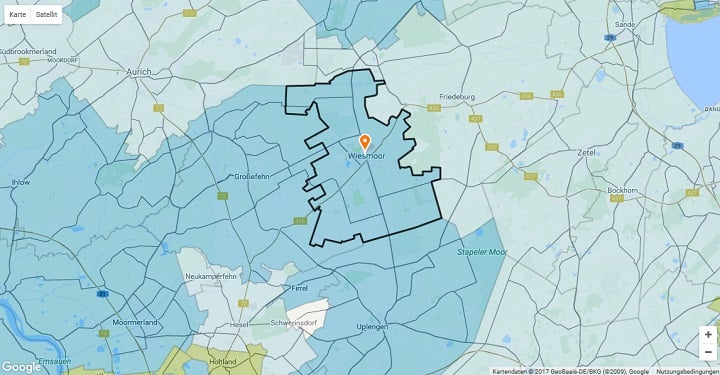 Mietspiegel Wiesmoor 2025