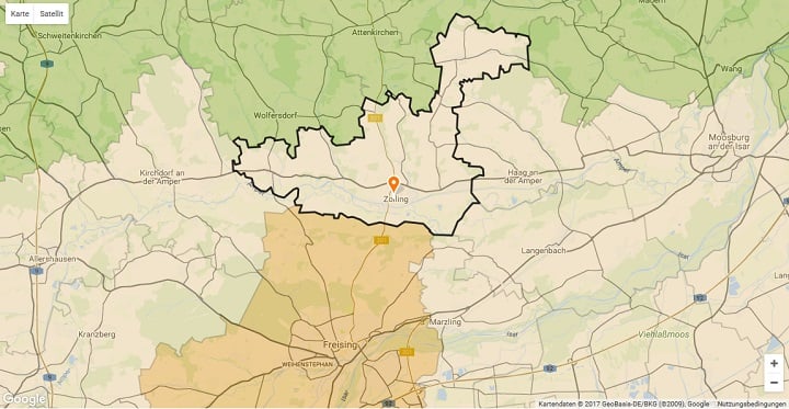 Mietspiegel Zolling 2025