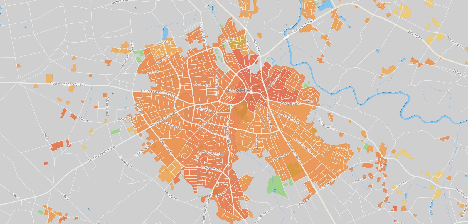 Mietspiegel Emsdetten 2024