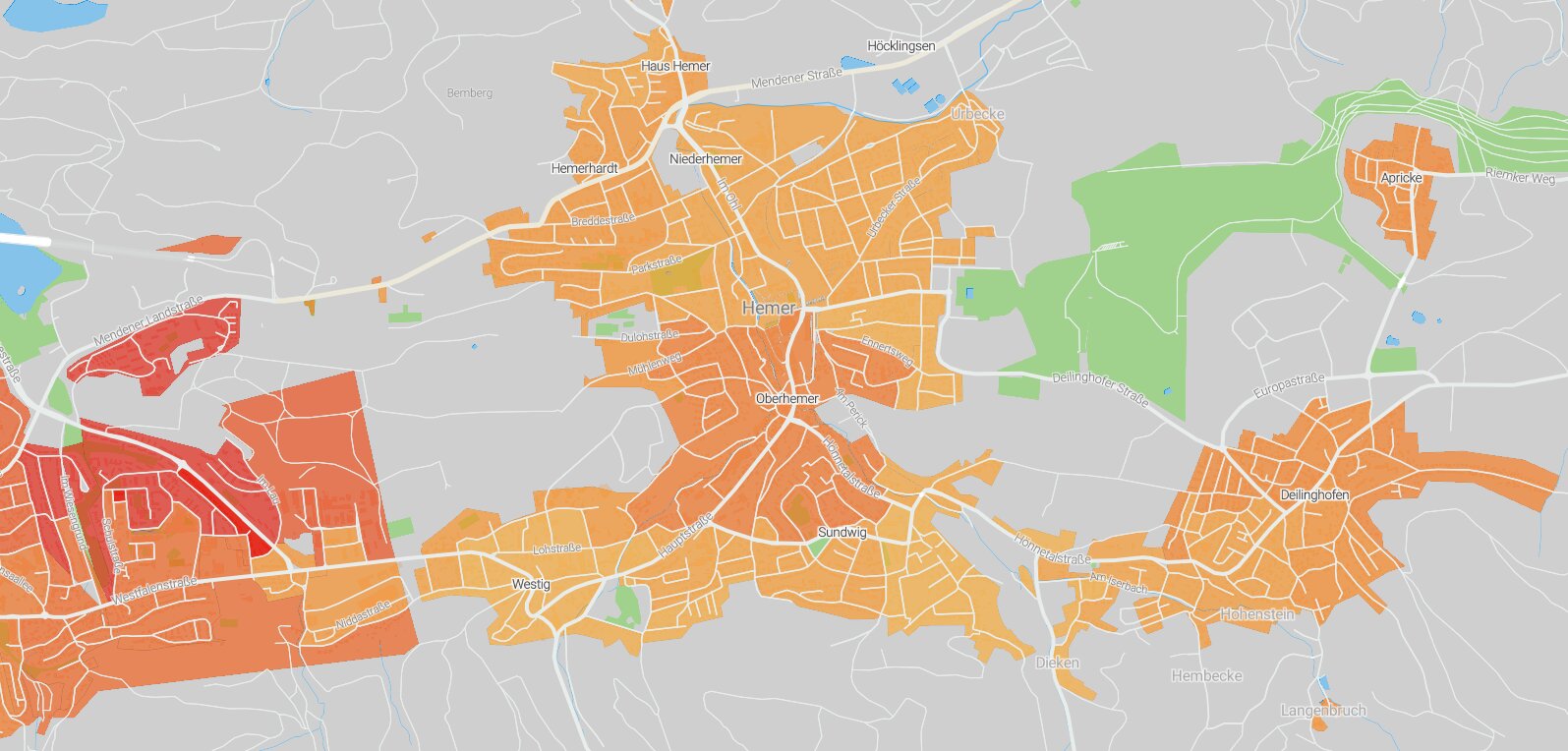 Mietspiegel Hemer 2025