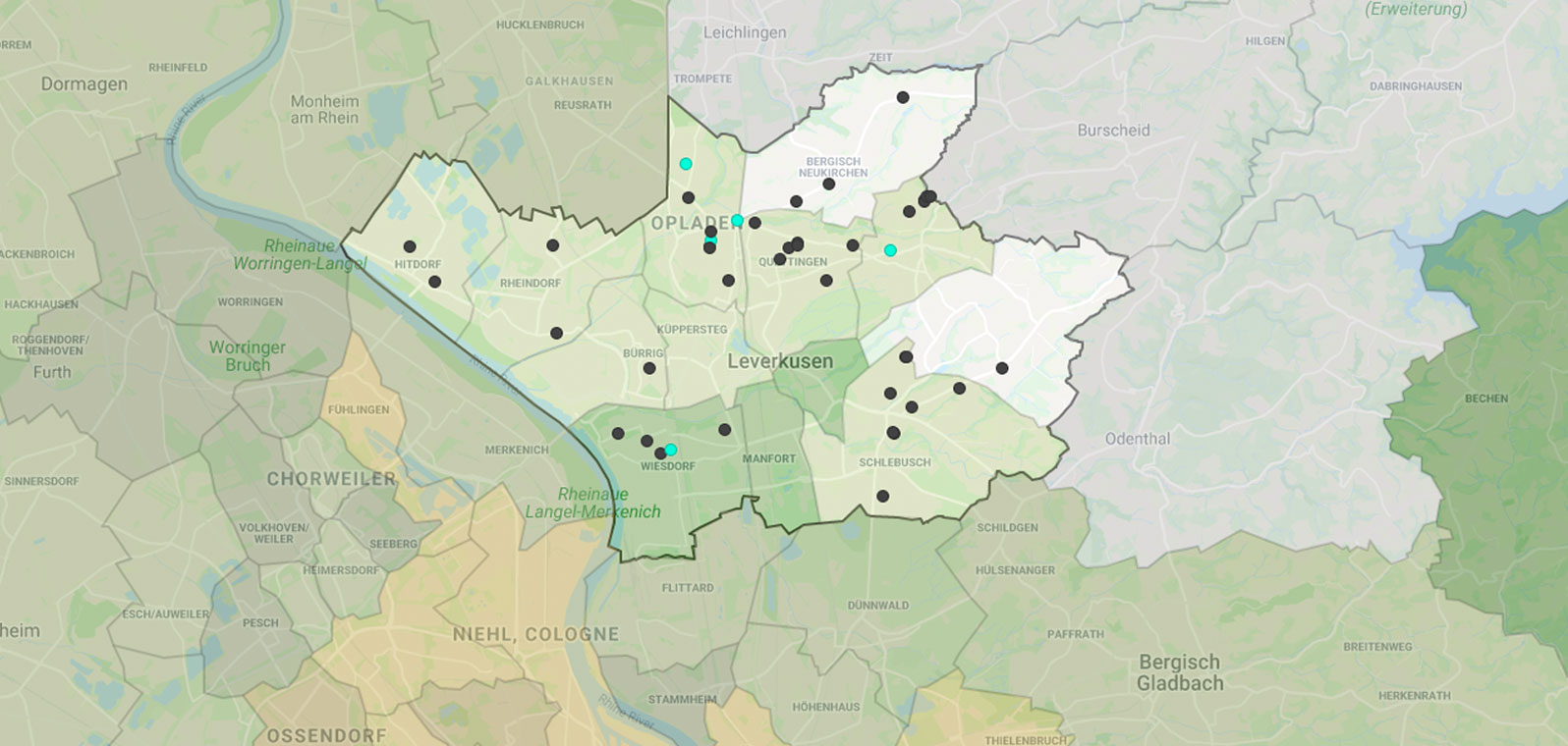 Mietspiegel Leverkusen 2024