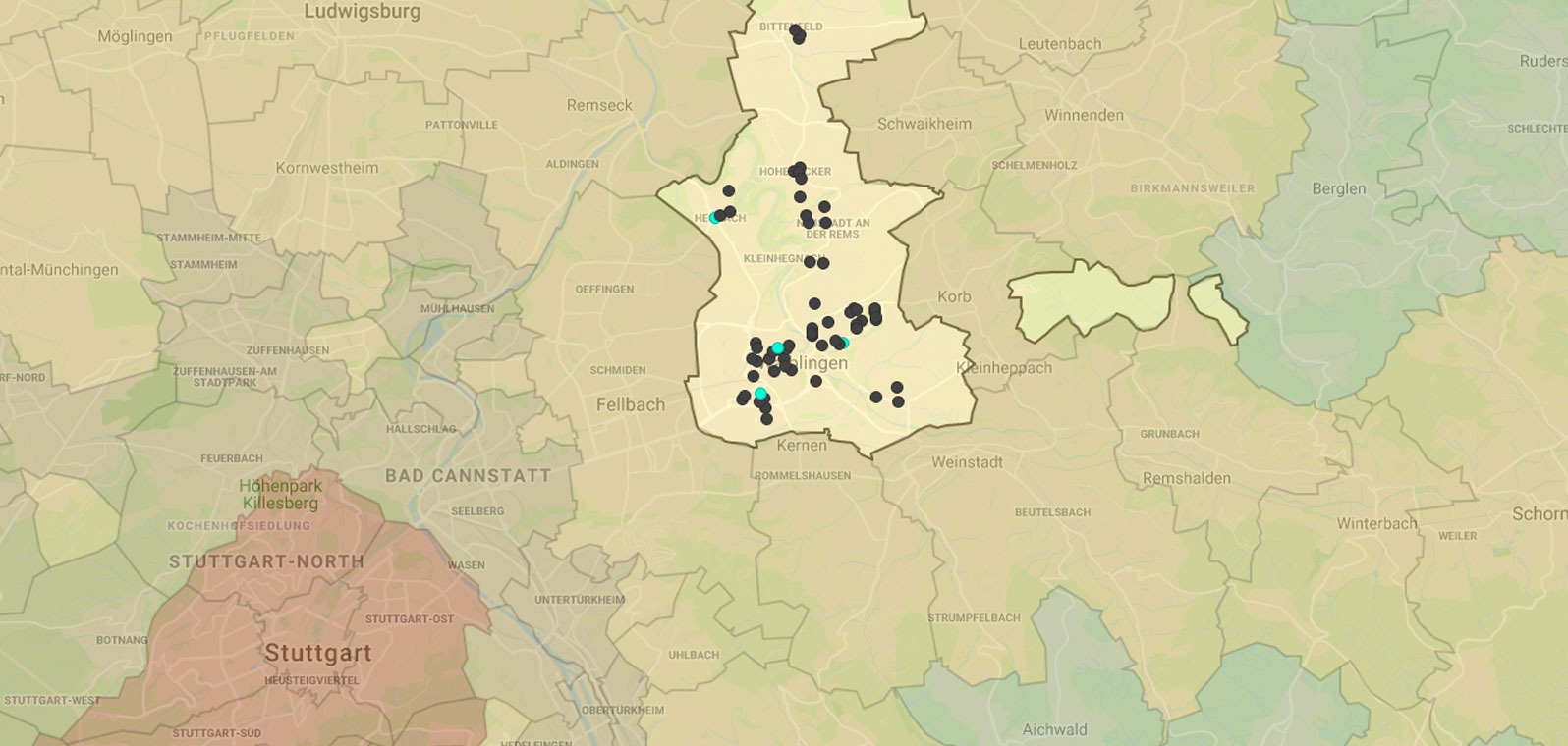 Mietspiegel Waiblingen 2023