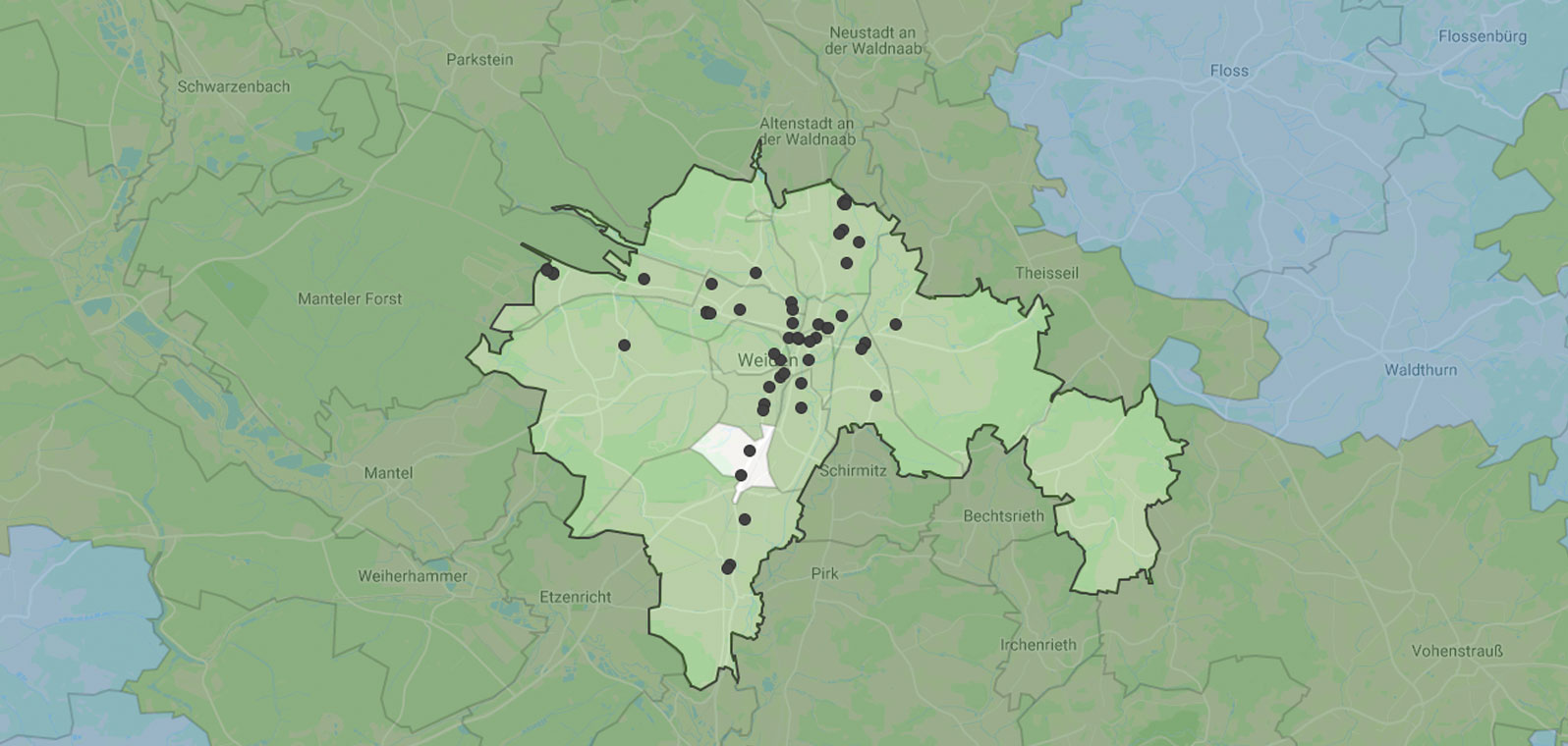 Mietspiegel Weiden in der Oberpfalz 2025